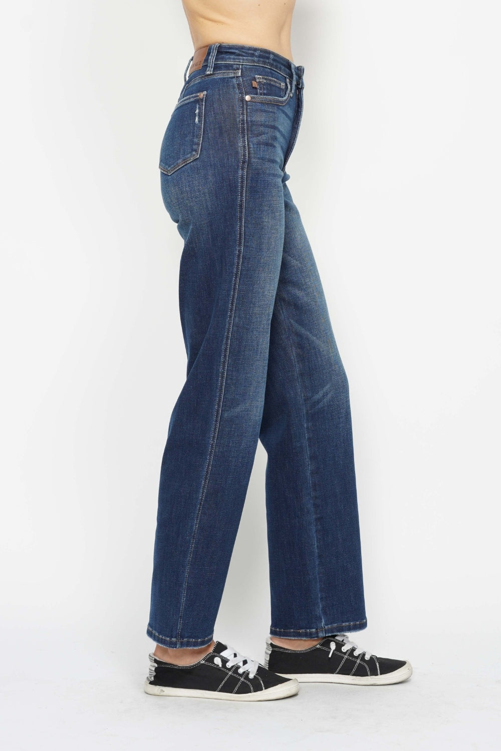 Judy Blue Women's High-Waisted Tummy Control Classic Straight Jeans
