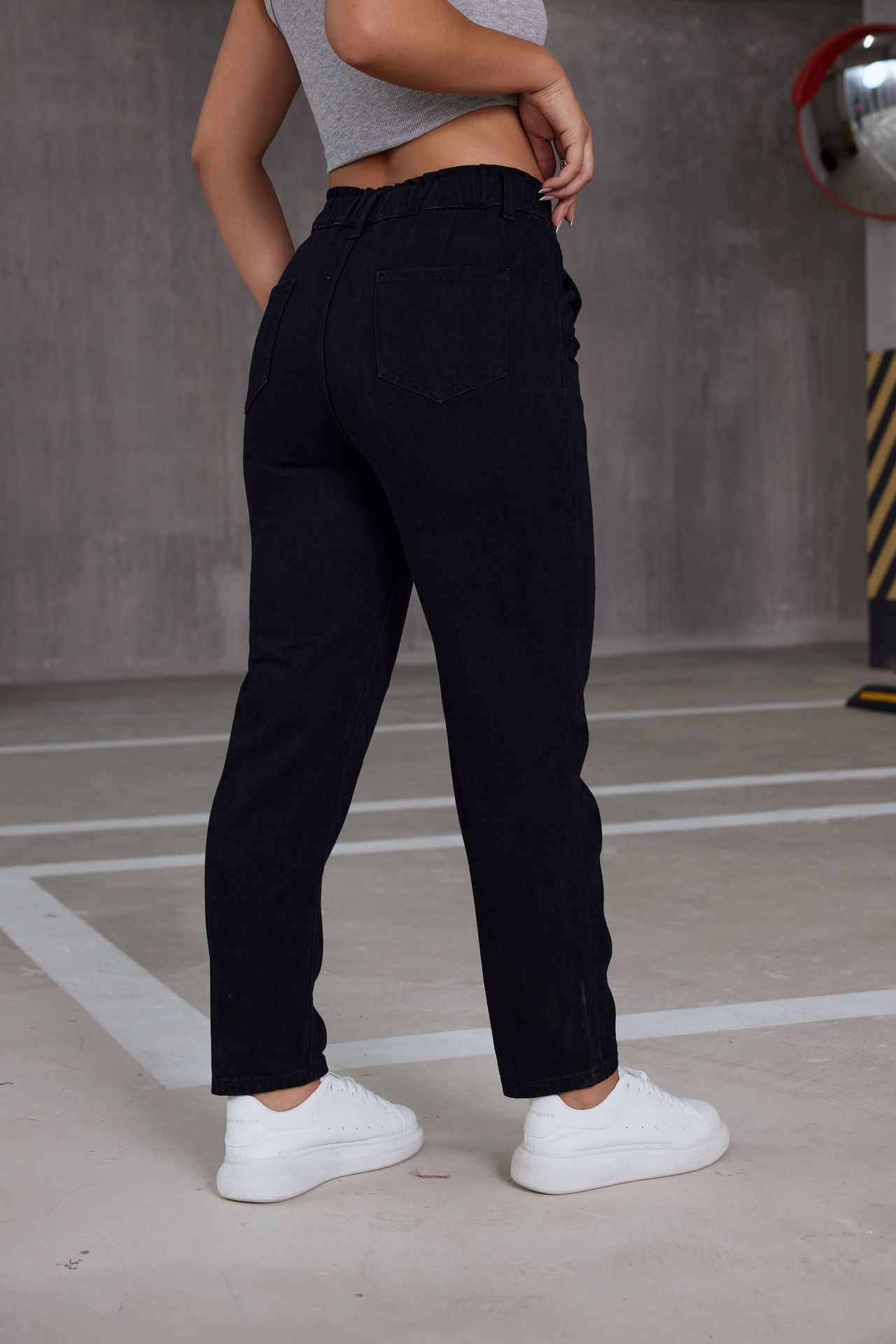Casual Elastic Straight Jeans