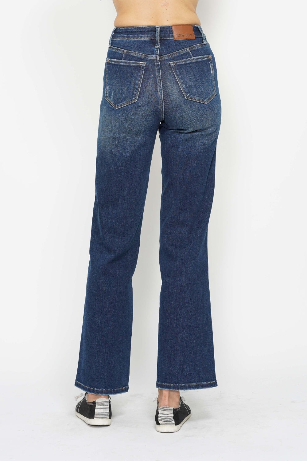 Judy Blue Women's High-Waisted Tummy Control Classic Straight Jeans