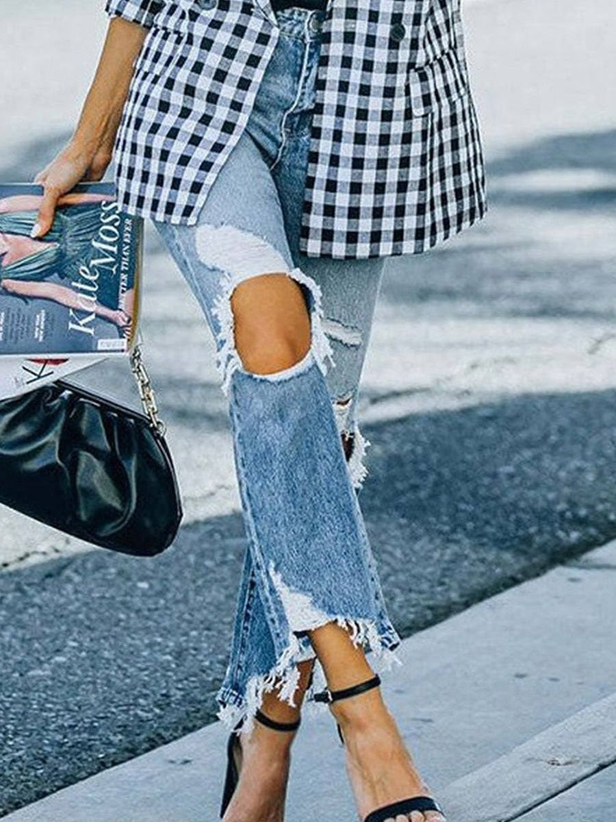 Ripped Knee Jeans For Women