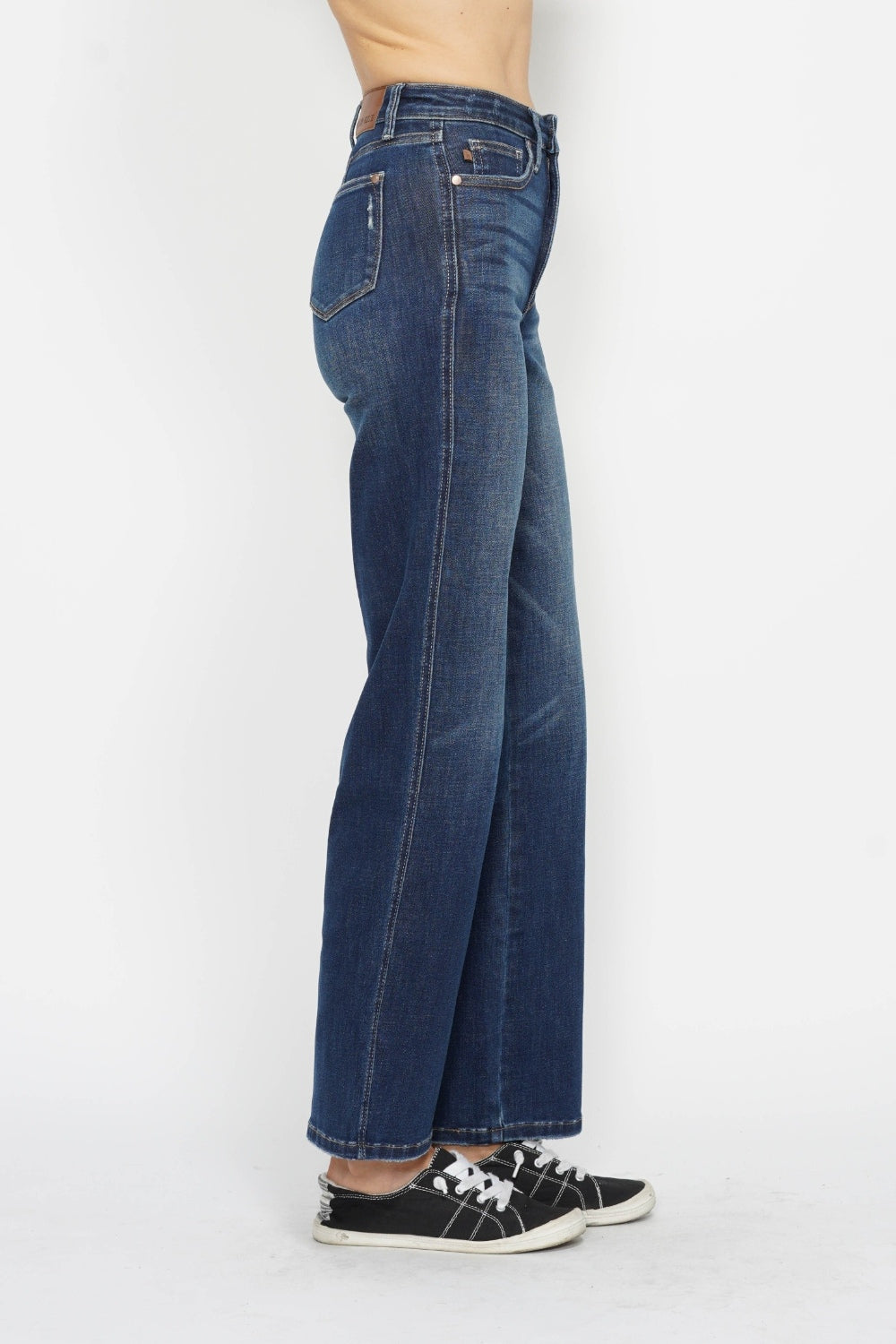 Judy Blue Women's High-Waisted Tummy Control Classic Straight Jeans
