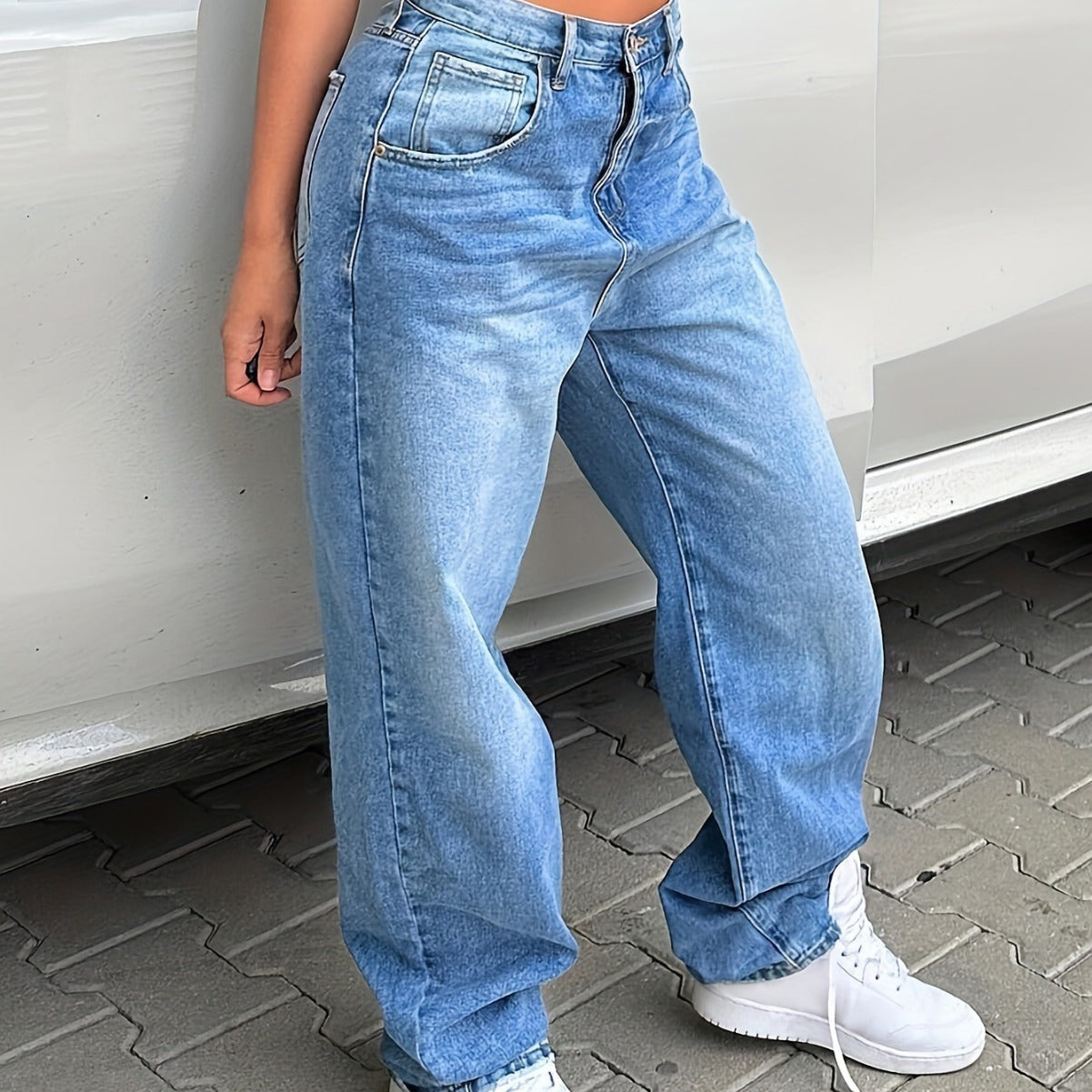 Low Waist Straight Loose Denim Jeans