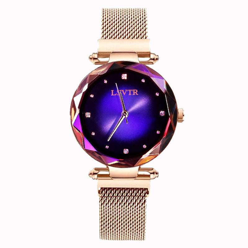 Starry Quartz Magnet Strap Iron-absorbing Watch