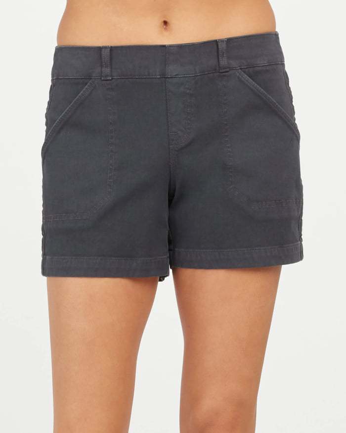 High Waist Overalls Casual Shorts Cotton And Linen Thin A- Line