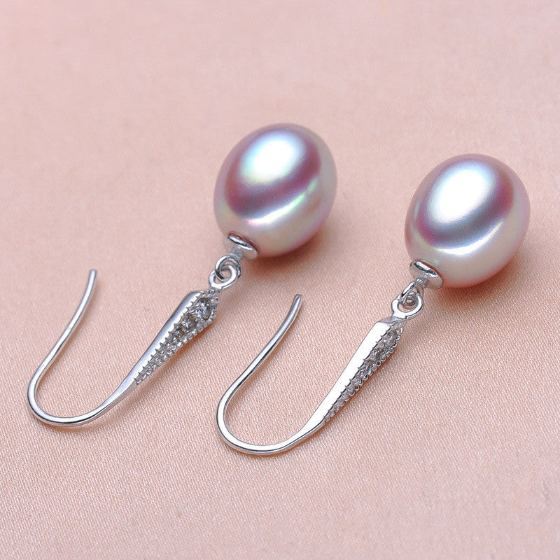 Silver Freshwater Pearl Earrings