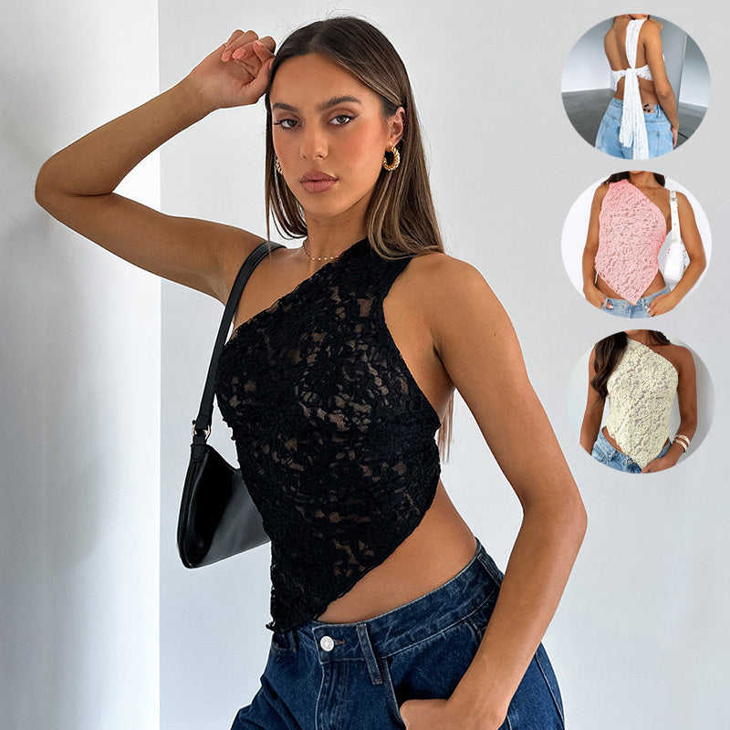 Lace Backless Top