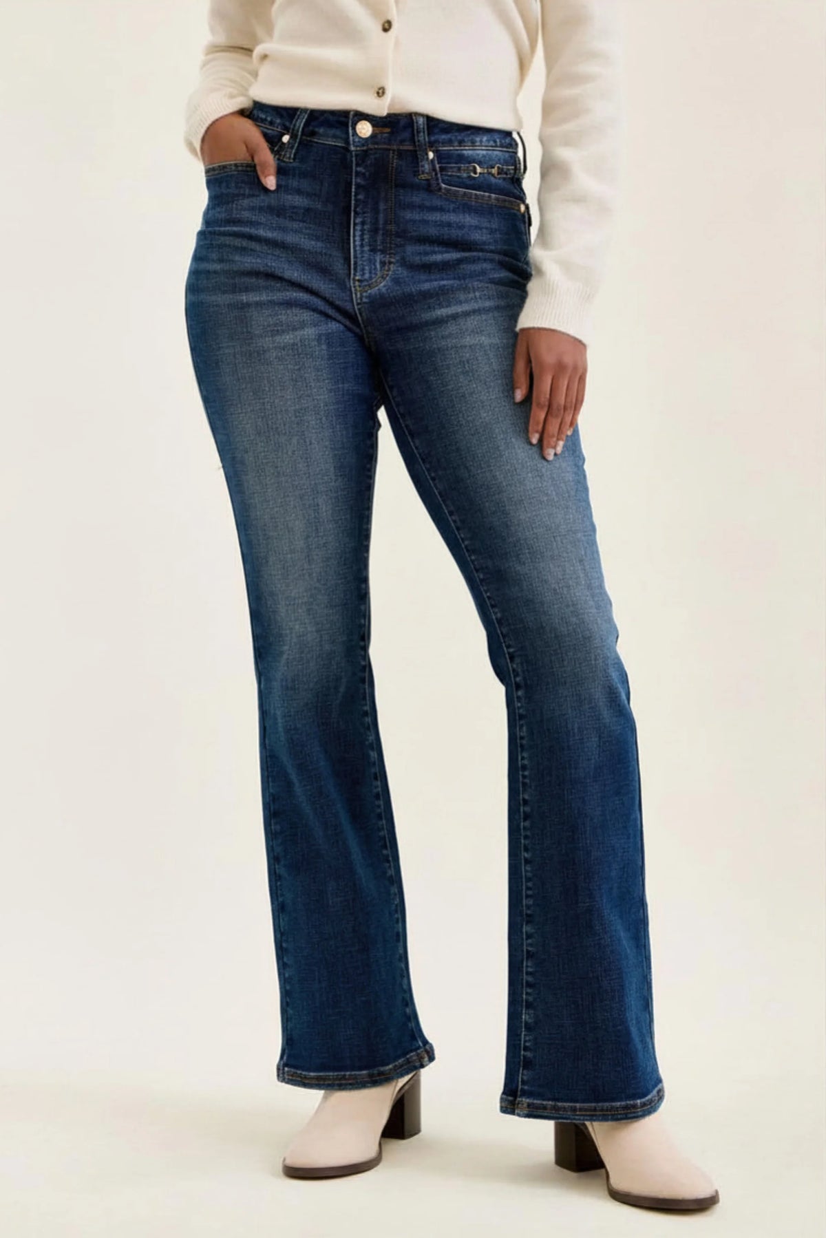 Judy Blue "Daisy" Mid Rise Bootcut Jeans