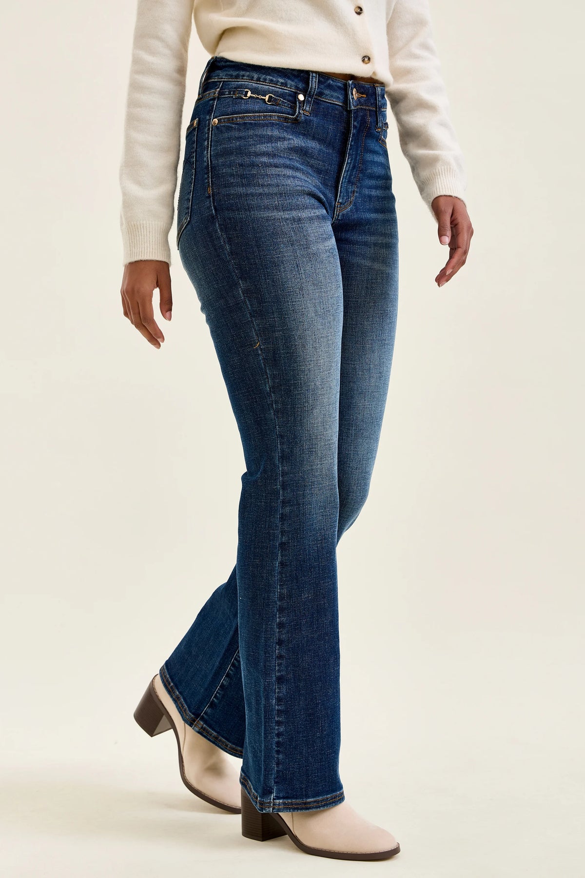 Judy Blue "Daisy" Mid Rise Bootcut Jeans