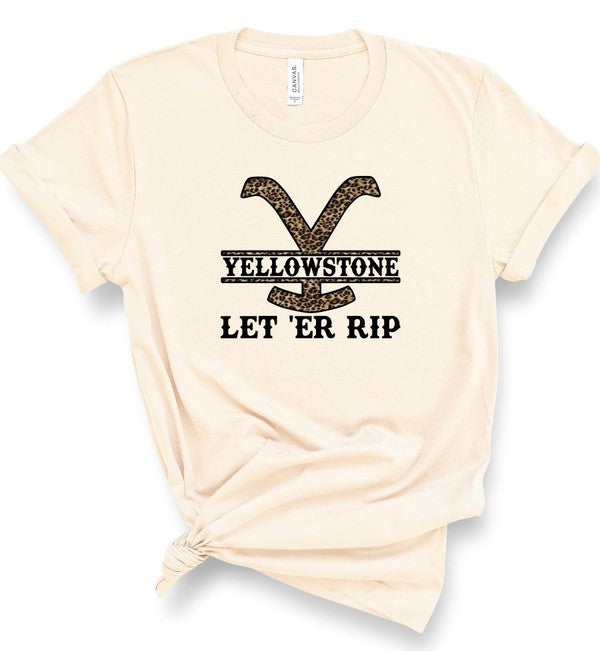 Yellowstone Let Er Rip Boutique Style Tee