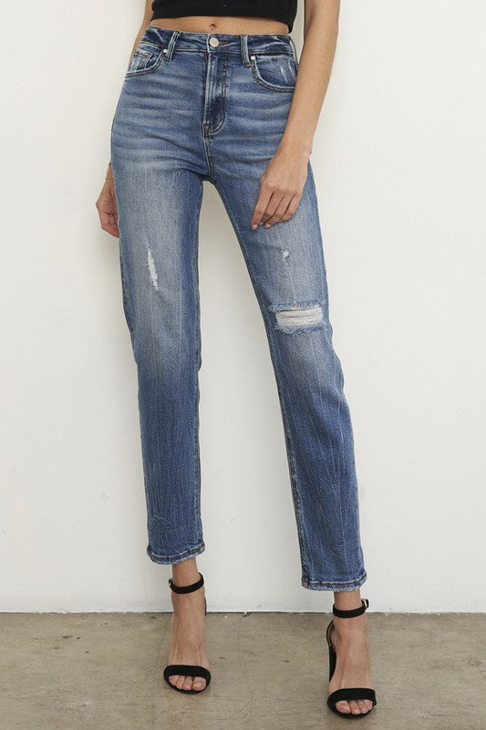 HIGH RISE GIRLFRIEND JEANS