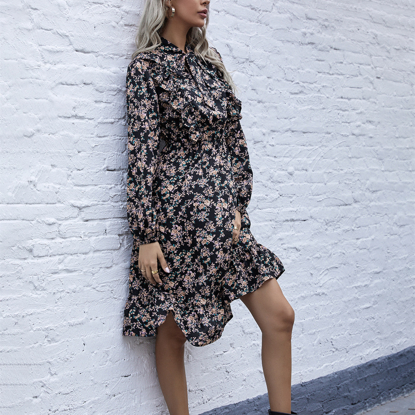 Floral Waist Dress