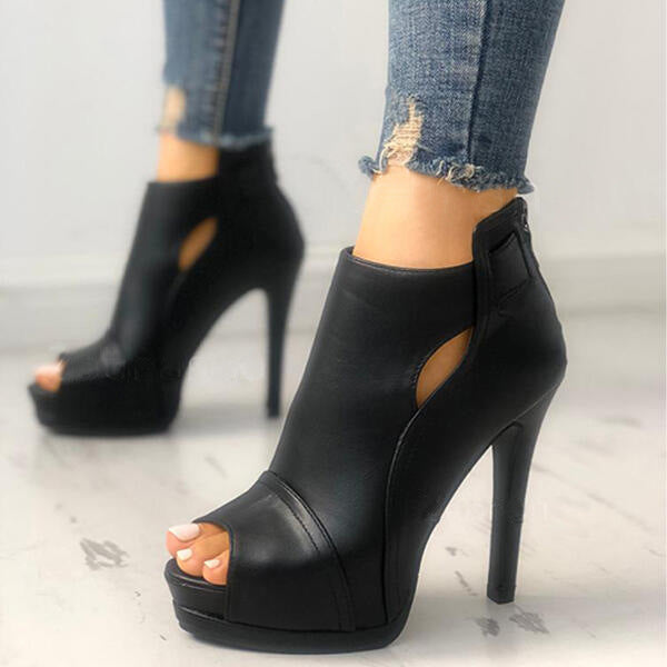 Hollow Square Platform Heel