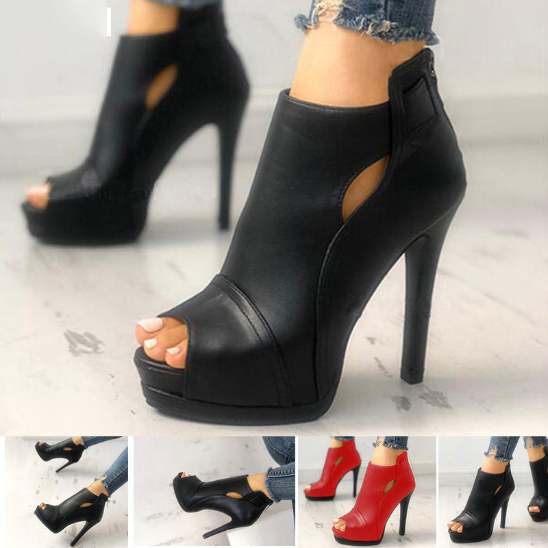 Hollow Square Platform Heel