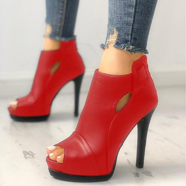 Hollow Square Platform Heel