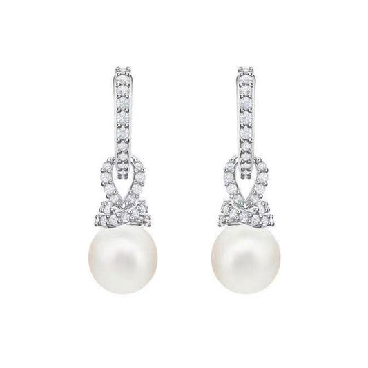 Elegant Temperament, All-Match, A More Elegant And Intellectual Pearl Jewelry With Diamonds