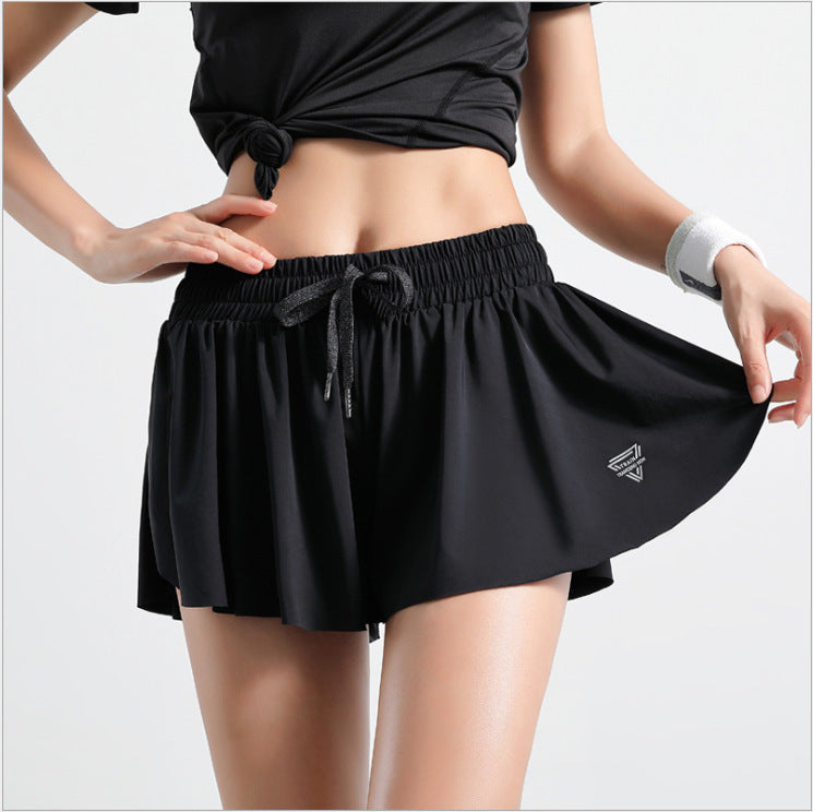 Hight Elastic Running Shorts Anti-light