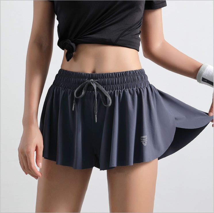 Hight Elastic Running Shorts Anti-light