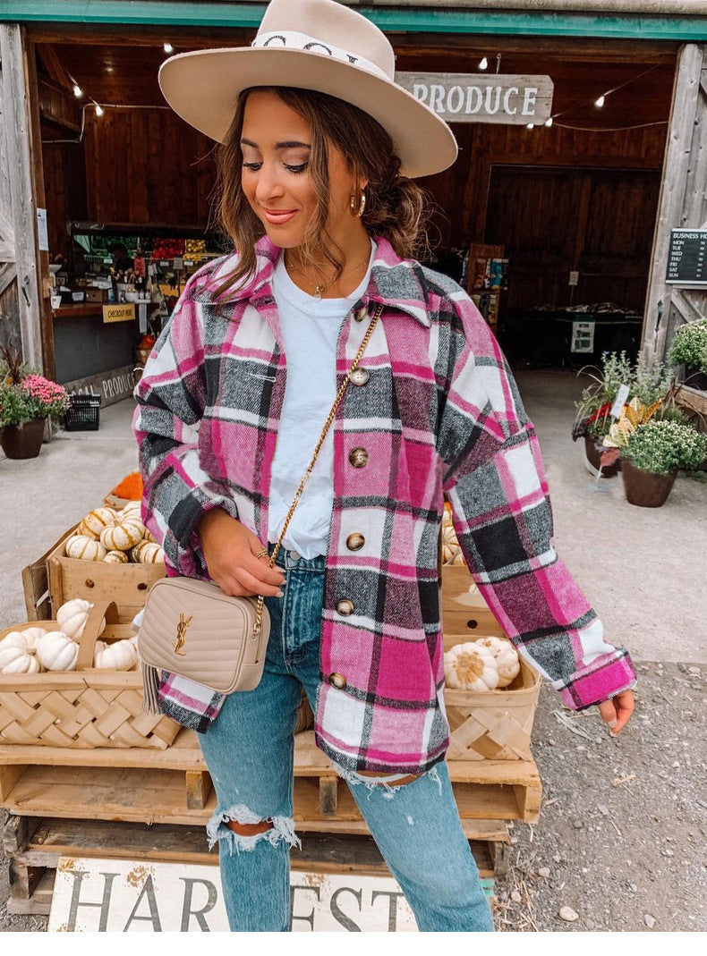 Long Sleeve Plaid Shirt