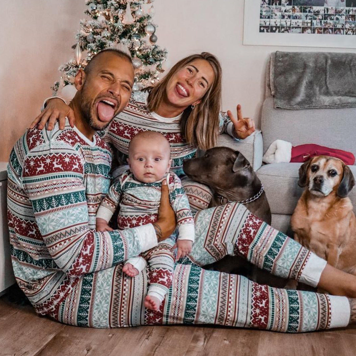 Christmas Homewear Family Set Pajamas