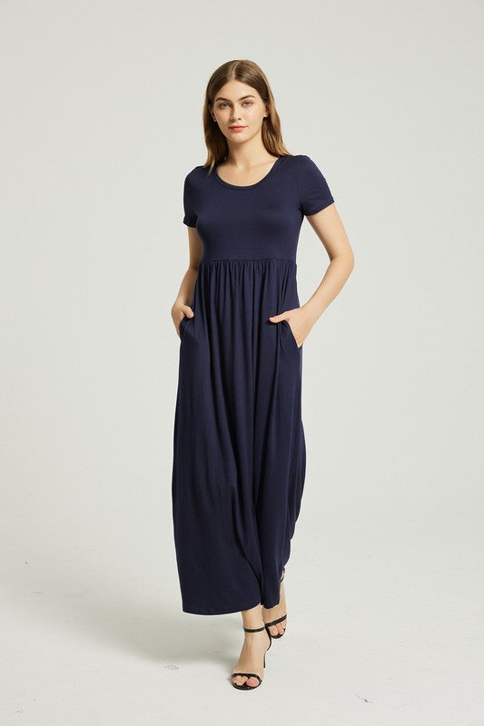 Casual Maxi Dress With Pocket