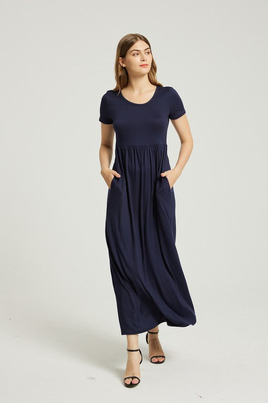 Casual Maxi Dress With Pocket