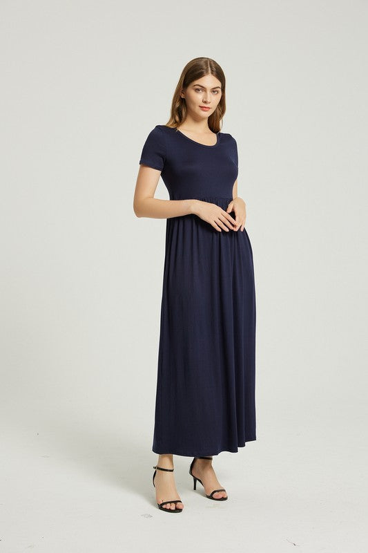 Casual Maxi Dress With Pocket