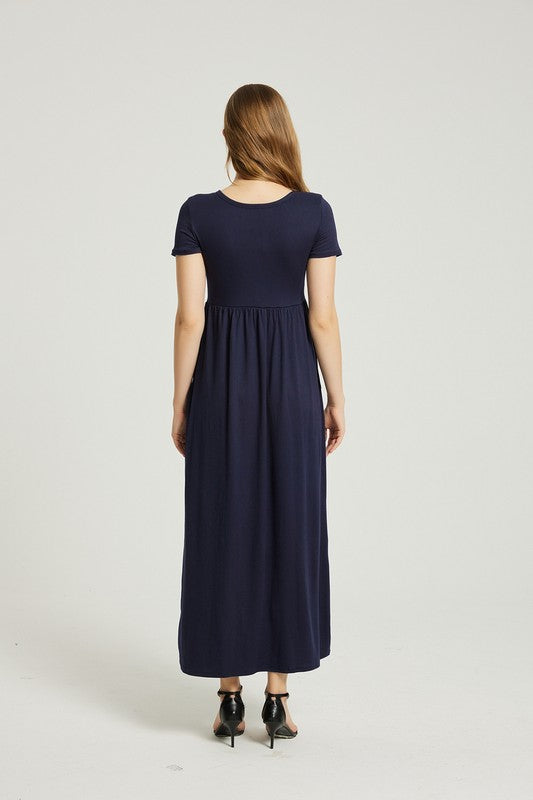 Casual Maxi Dress With Pocket