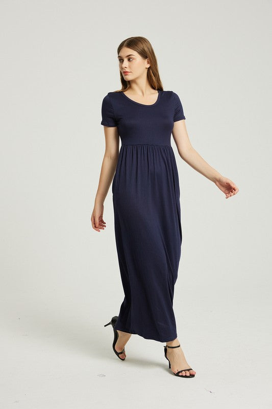 Casual Maxi Dress With Pocket