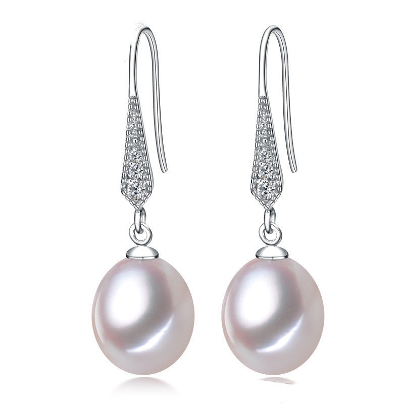 Silver Freshwater Pearl Earrings