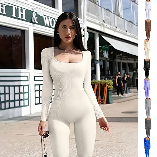 Fitness Long Sleeve Jumpsuit