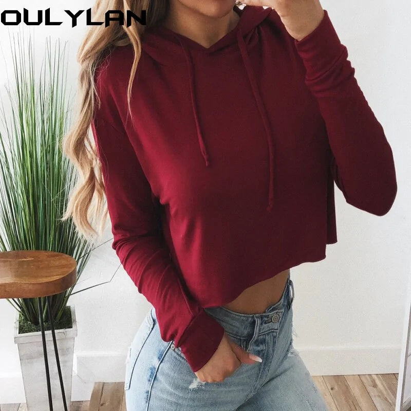 Crop Hoodies Sweatshirt