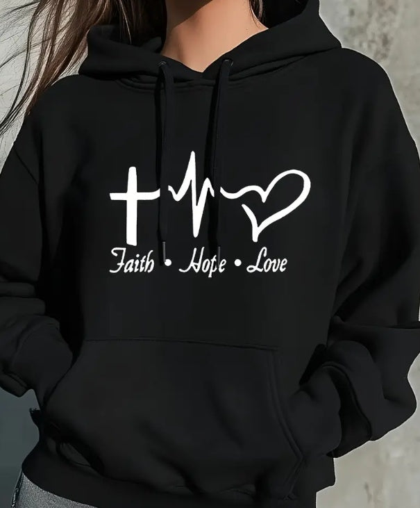 Faith, Hope, Love Hoodie