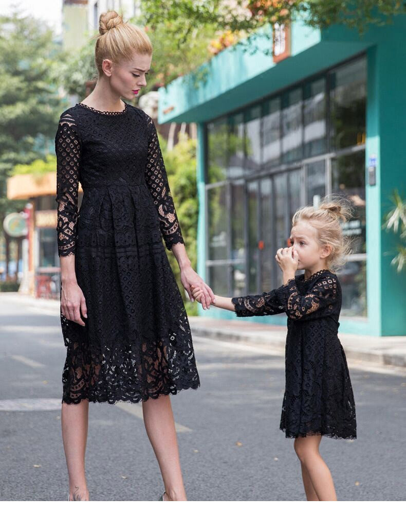 Mother And Daughter Lace Dresses