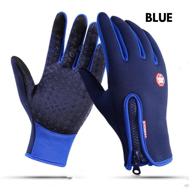 Winter Gloves Touch Screen, Waterproof Sports Gloves With Fleece