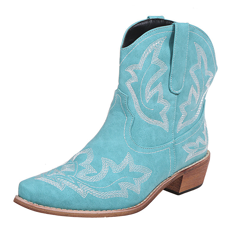 Embroidery Cowboy Boots