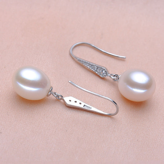 Silver Freshwater Pearl Earrings