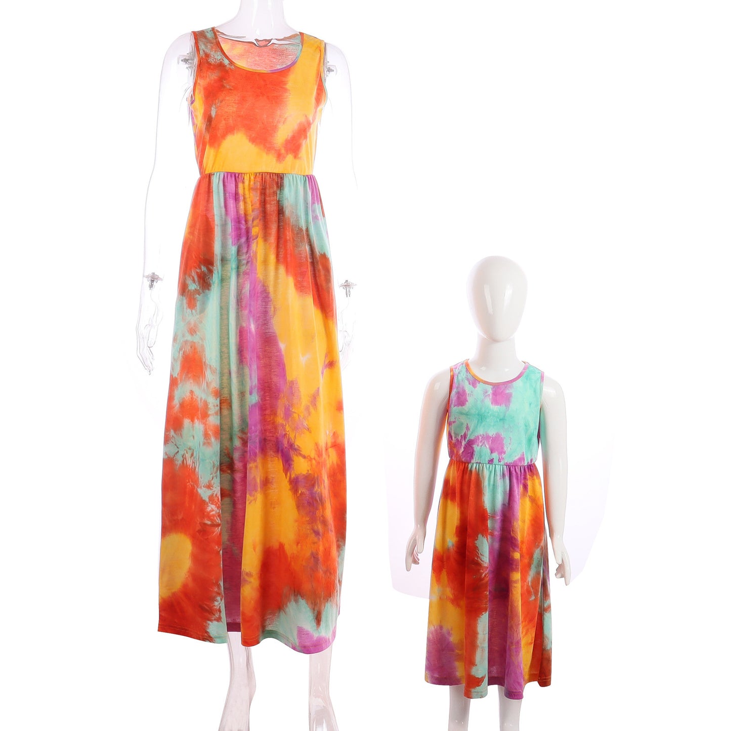 Stitching Vest Dress, Mother-daughter Matching Outfit