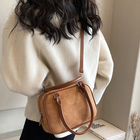 Crossbody Suede Handbag