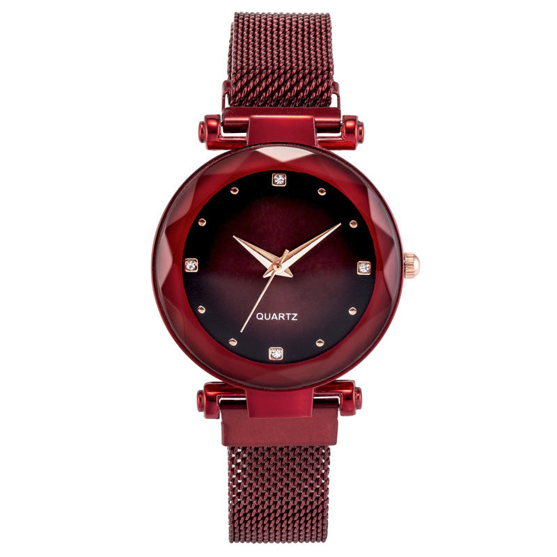 Starry Quartz Magnet Strap Iron-absorbing Watch