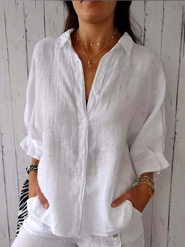 Cotton And Linen Fashion Top