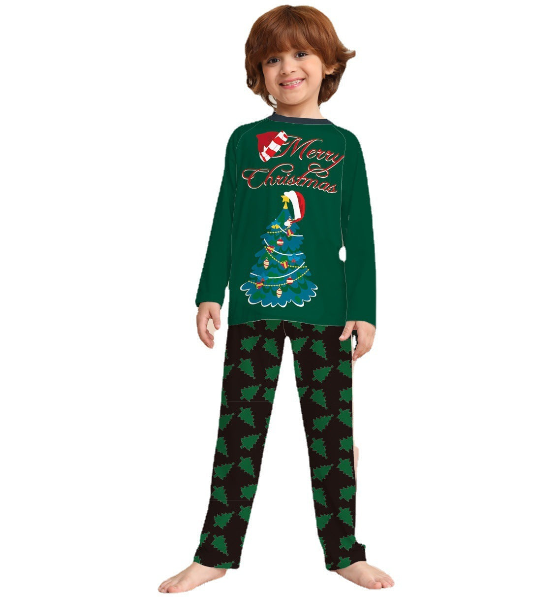 Parent-Child Christmas Suit Long-sleeved Homewear Pajamas