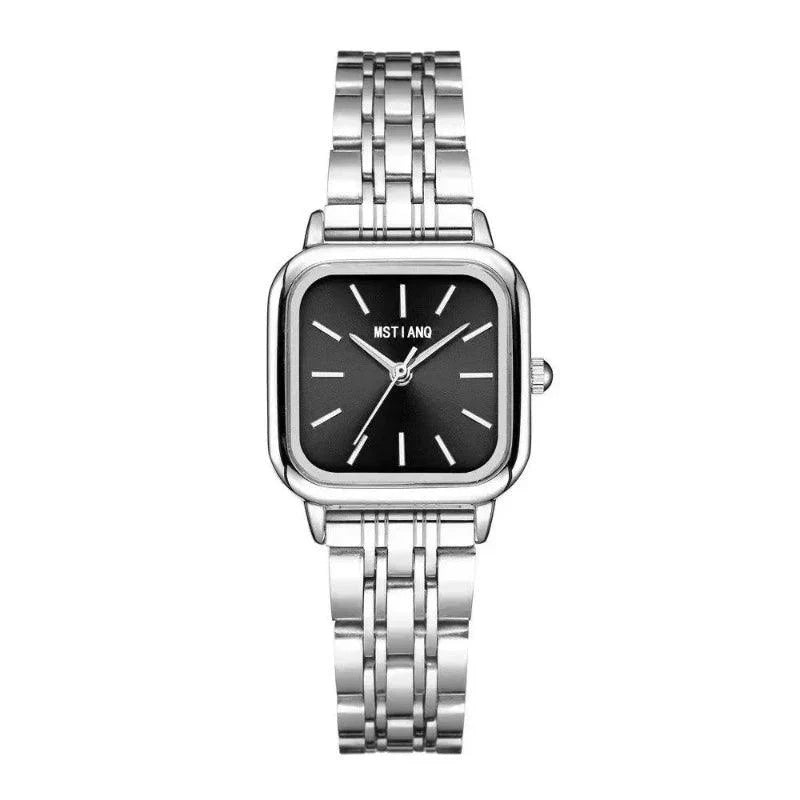 Fashionable All-match Women's Simple Steel Belt Quartz Watch