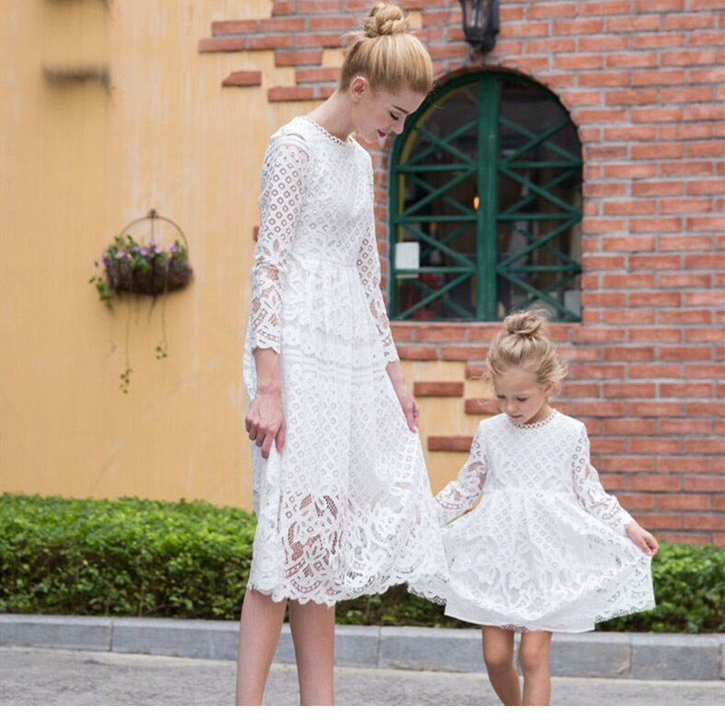 Mother And Daughter Lace Dresses