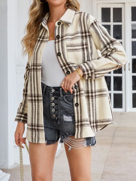 Classic Plaid Shirt Jacket