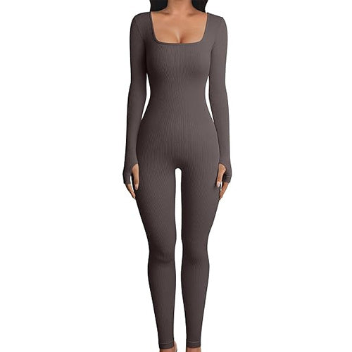 Fitness Long Sleeve Jumpsuit