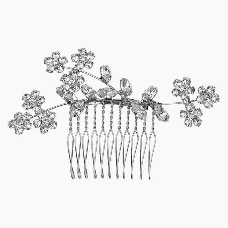 Fashion Flower Hair Comb Female Elegant Simple