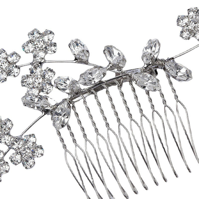 Fashion Flower Hair Comb Female Elegant Simple