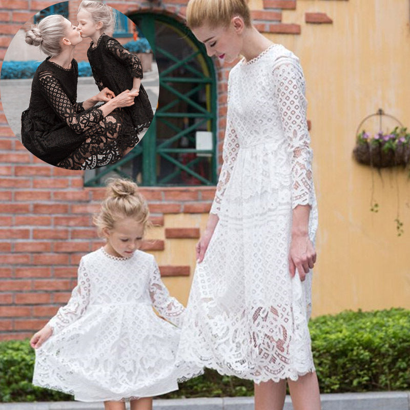 Mother And Daughter Lace Dresses