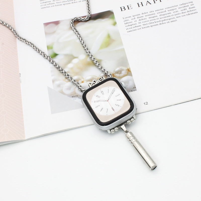 Necklace Watch Feather Hanging Strap