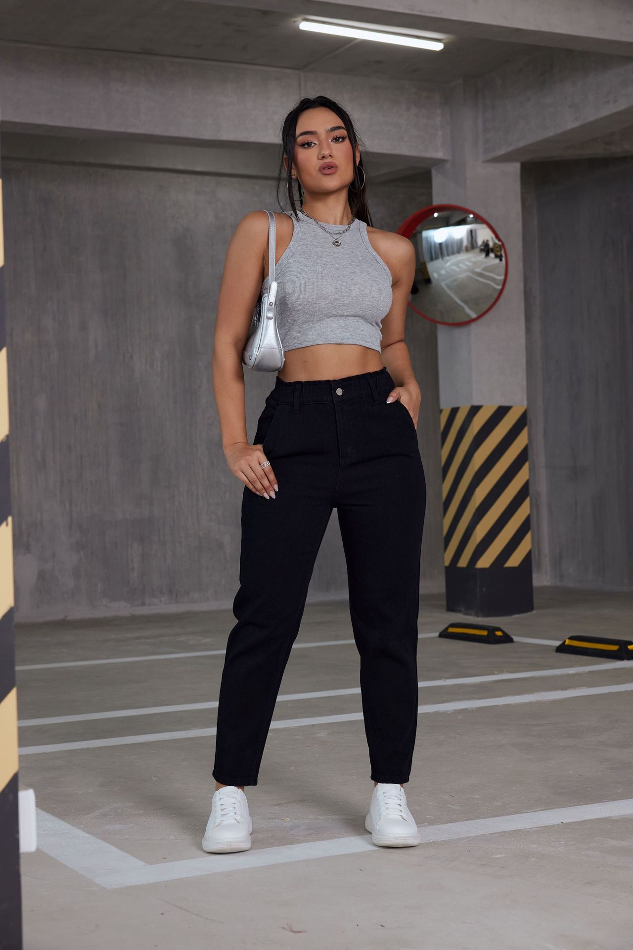 Casual Elastic Straight Jeans